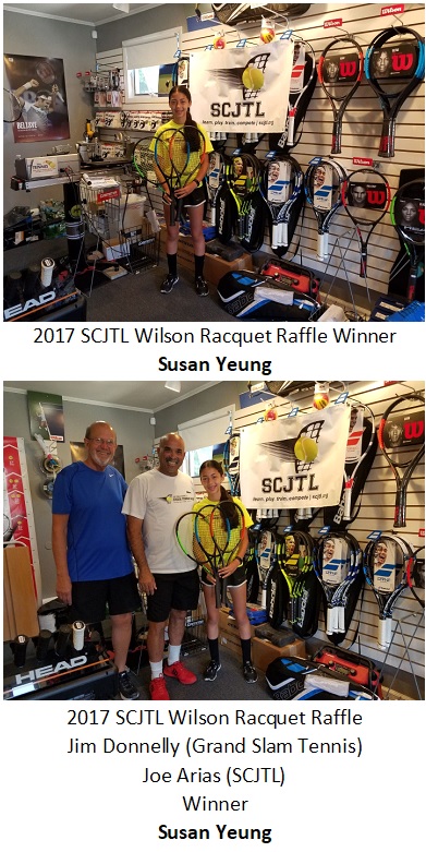 2017 SCJTL Wilson Racquet Raffle Winner